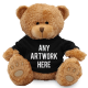 Picture of BROWN 22CM EDWARD BEAR with Printed Black Hoody