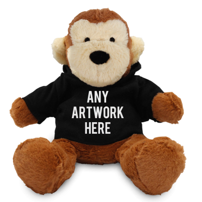 Picture of 20CM MAX MONKEY with Printed Black Hoody