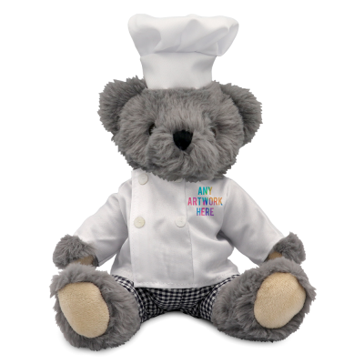 Picture of 20CM ARCHIE JOINTED BEAR with Chef Outfit.
