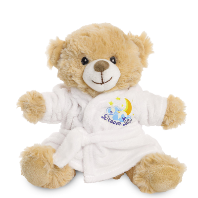 Picture of 17CM ECO HONEY CATHERINE BEAR with Dressing Gown