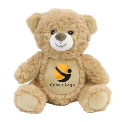 Picture of TUMMY PRINTED 20CM HONEY CATHERINE BEAR