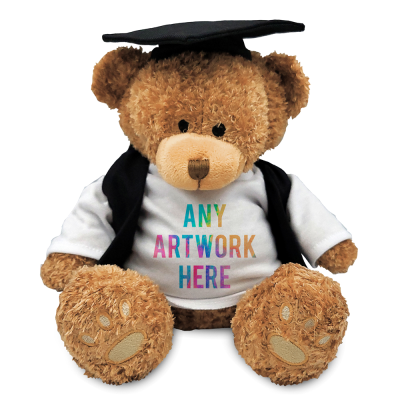 Picture of BROWN 22CM EDWARD BEAR with a Graduation Outfit with Elastic Cap