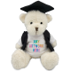 Picture of WHITE 18CM JAMES BEAR with a Graduation Outfit with Elastic Cap