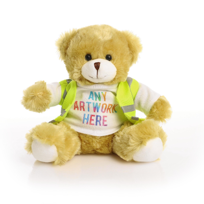 Picture of 20CM ELIZABETH BEAR with Yellow Hi-Vis Vest