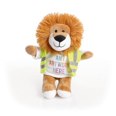 Picture of PRINTED 20CM LOUIS LION with Yellow Hi Vis Vest