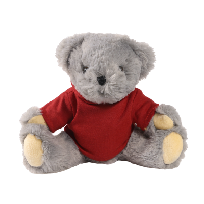 Picture of 20CM ARCHIE JOINTED BEAR with Printed Maroon Hoody
