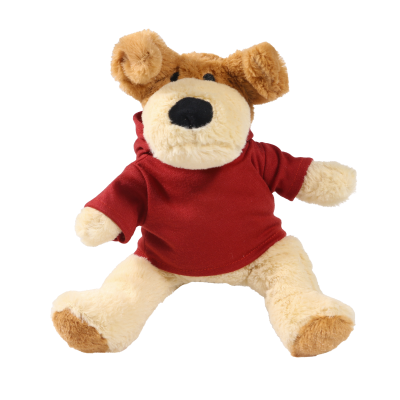Picture of 20CM DARCY DOG with Printed Maroon Hoody