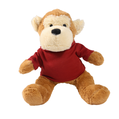 Picture of 20CM MAX MONKEY with Printed Maroon Hoody