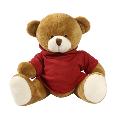 Picture of 20CM RICHARD BEAR with Printed Maroon Hoody