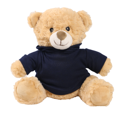 Picture of 20CM HONEY CATHERINE BEAR with Printed Navy Blue Hoody