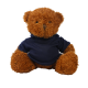 BROWN 18CM JAMES BEAR with Printed Navy Hoody image 2