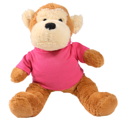 Picture of 20CM MAX MONKEY with Printed Pink Hoody
