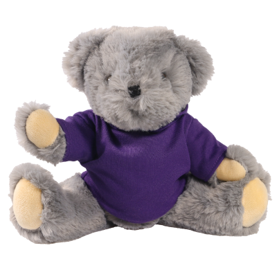 Picture of 20CM ARCHIE JOINTED BEAR with Printed Purple Hoody