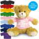 Picture of PRINTED 25CM ELIZABETH BEAR - BABY PINK TEE SHIRT