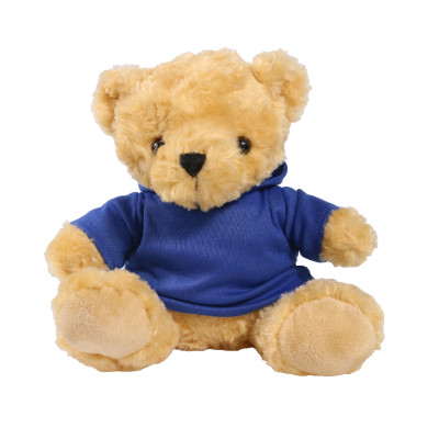 Picture of 19CM VICTORIA BEAR with Printed Royal Blue Hoody