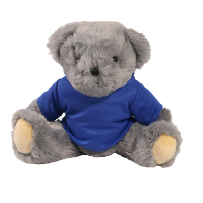 Picture of 20CM ARCHIE JOINTED BEAR with Printed Royal Blue Hoody