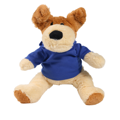Picture of 20CM DARCY DOG with Printed Royal Blue Hoody
