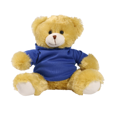 Picture of 20CM ELIZABETH BEAR with Printed Royal Blue Hoody
