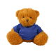 GOLDEN 18CM JAMES BEAR with Printed Royal Blue Hoody image 2