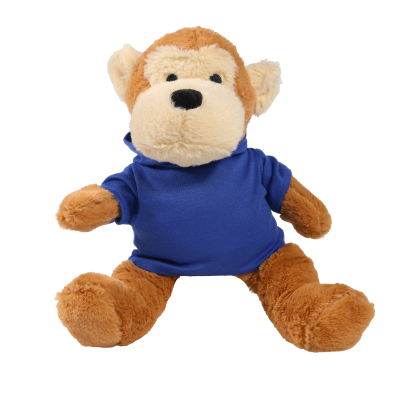 Picture of 20CM MAX MONKEY with Printed Royal Blue Hoody
