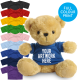 Picture of PRINTED 19CM VICTORIA BEAR - ROYAL BLUE TEE SHIRT