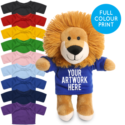 Picture of PRINTED 20CM LOUIS LION - ROYAL BLUE TEE SHIRT