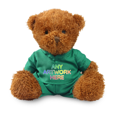 Picture of BROWN 18CM JAMES BEAR with Scrubs Outfit