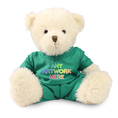 Picture of WHITE 18CM JAMES BEAR with Scrubs Outfit