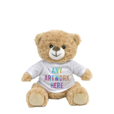 Picture of PRINTED 17CM HONEY CATHERINE BEAR