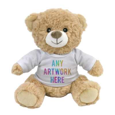 Picture of PRINTED 20CM HONEY CATHERINE BEAR