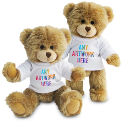 Picture of PRINTED 20CM CHARLES JOINTED BEAR