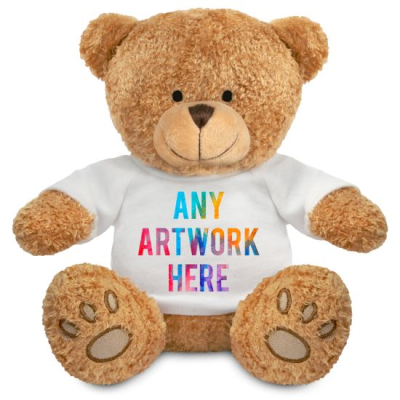Picture of PRINTED BROWN 22CM EDWARD BEAR