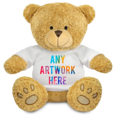 Picture of PRINTED GOLDEN 22CM EDWARD BEAR