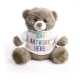 Picture of 20CM MOCHA CATHERINE BEAR with Printed White Hoody