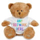 Picture of BROWN 22CM EDWARD BEAR with Printed White Hoody