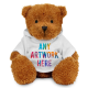 Picture of GOLDEN 18CM JAMES BEAR with Printed White Hoody