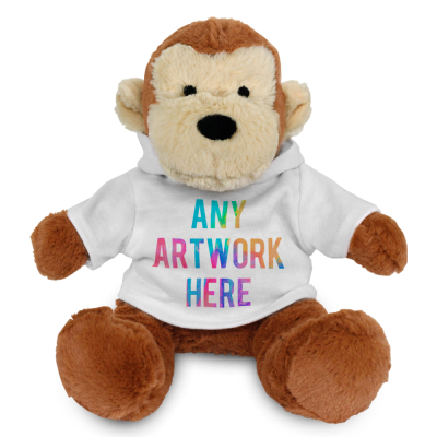 Picture of 20CM MAX MONKEY with Printed White Hoody