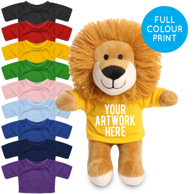 Picture of PRINTED 20CM LOUIS LION - YELLOW TEE SHIRT