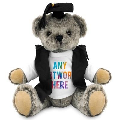 Picture of PRINTED GRADUATE ARCHIE TEDDY BEAR with Graduation Outfit.