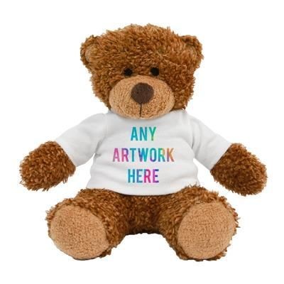 Picture of PRINTED SOFT TOY 17CM ANNE TEDDY BEAR