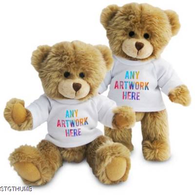 Picture of PRINTED PROMOTIONAL SOFT TOY CHARLES TEDDY BEAR.