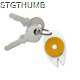 Picture of KEYRING FOB TICK MAP