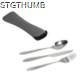 Picture of CUTLERY SET TO GO, SILVER