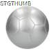 Picture of FOOTBALL BIG CARBON, LARGE, SILVER