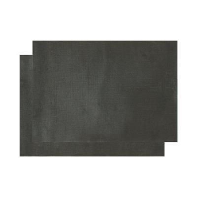 Picture of BARBECUE MAT BBQ 2-PIECE SET in Black.