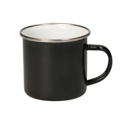 Picture of ENAMEL CUP COZY in Black-white