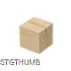 Picture of WOOD MENU HOLDER CUBE in Natural