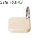Picture of SQUARE WOOD KEYRING MAPLE in Natural
