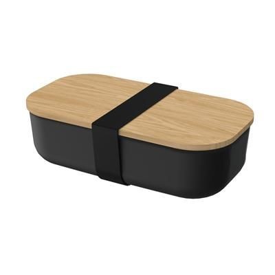 Picture of LUNCH BOX BEECH WOOD in Black-natural