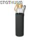 Picture of GLASS BOTTLE with Sleeve Bamboo 0,65 L, Clear Transparent & Grey